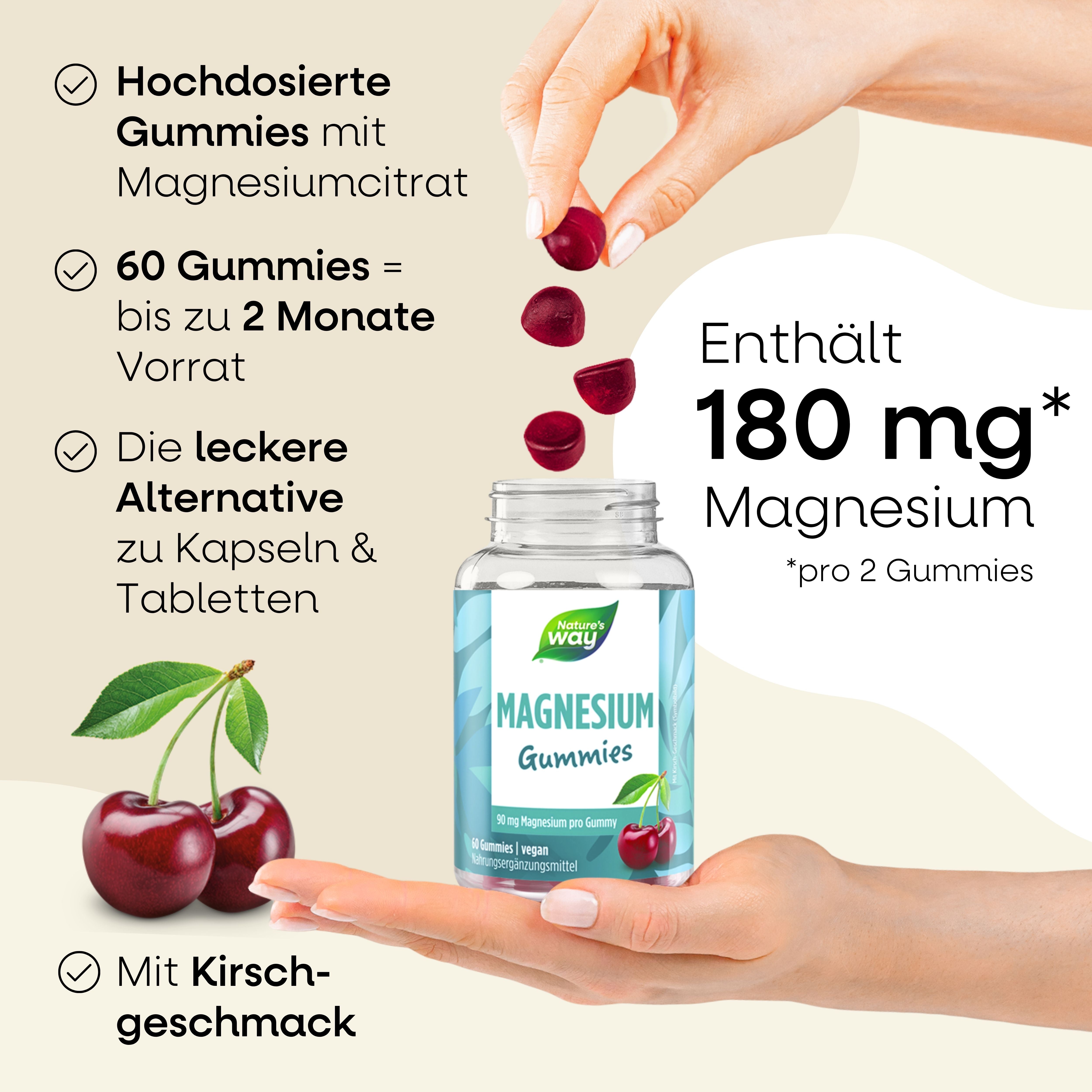 Magnesium Gummibärchen Nature's Way