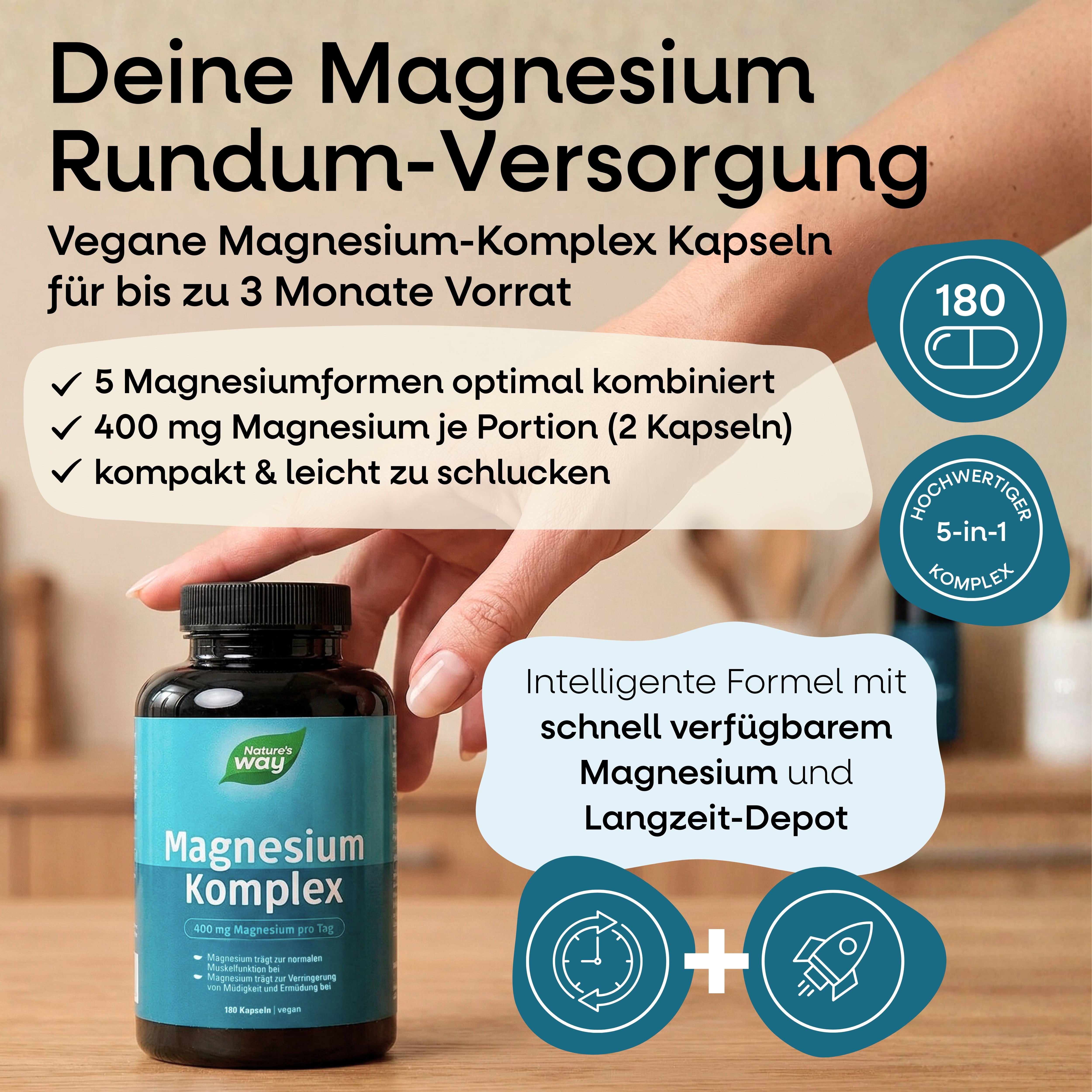 Magnesium Komplex Kapseln Nature's Way