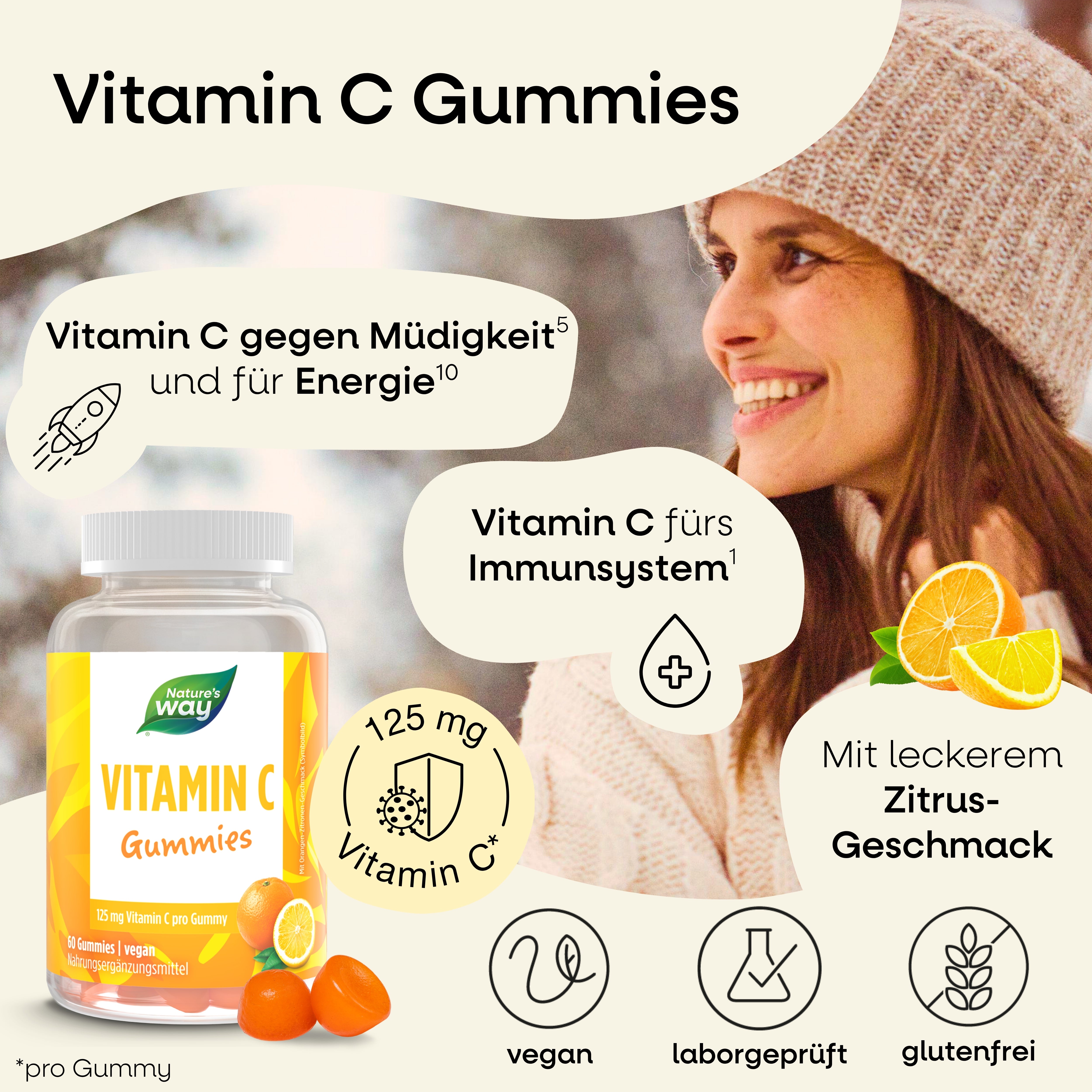 Vitamin C D Zink Nature's Way