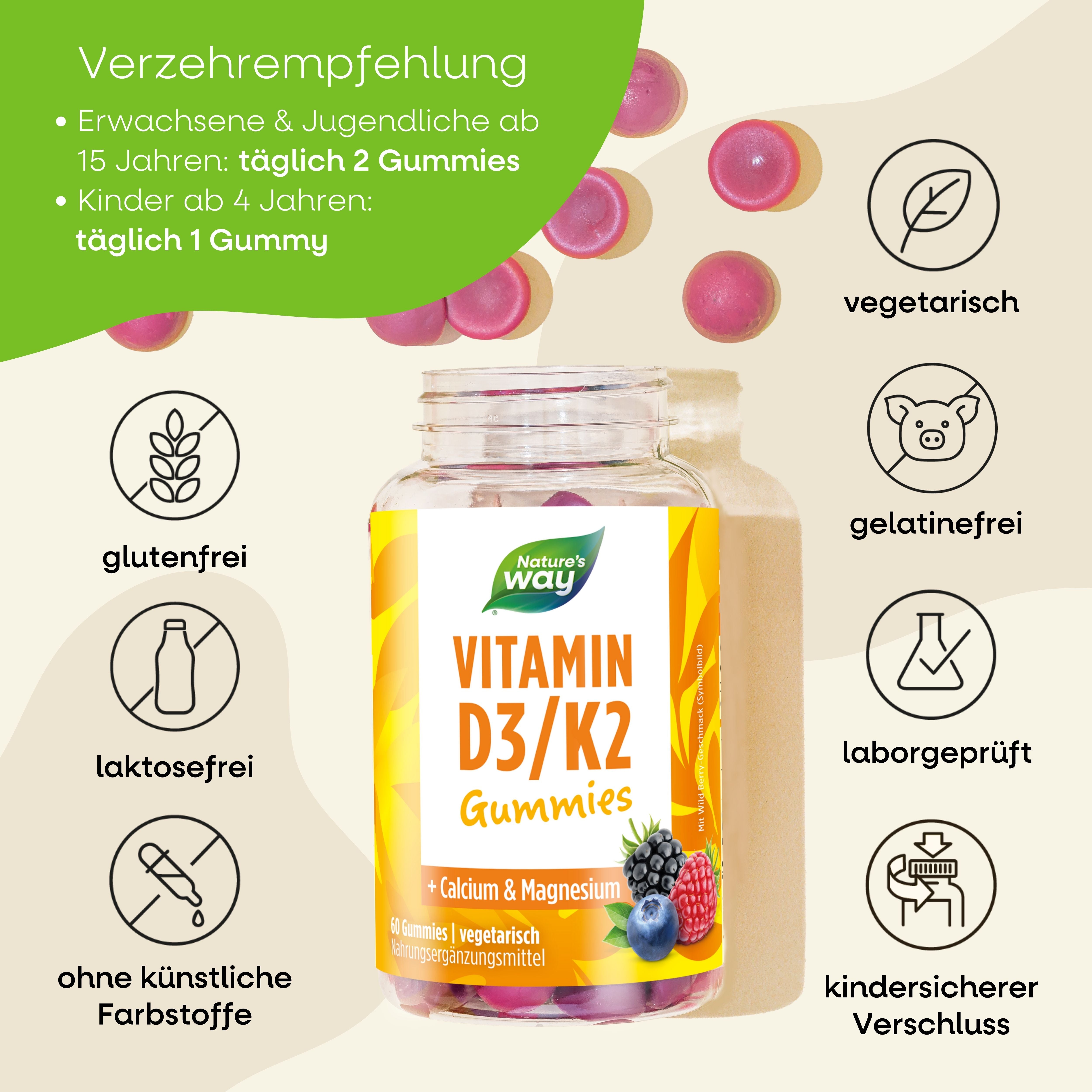 Vitamin D Gummibärchen Nature's Way