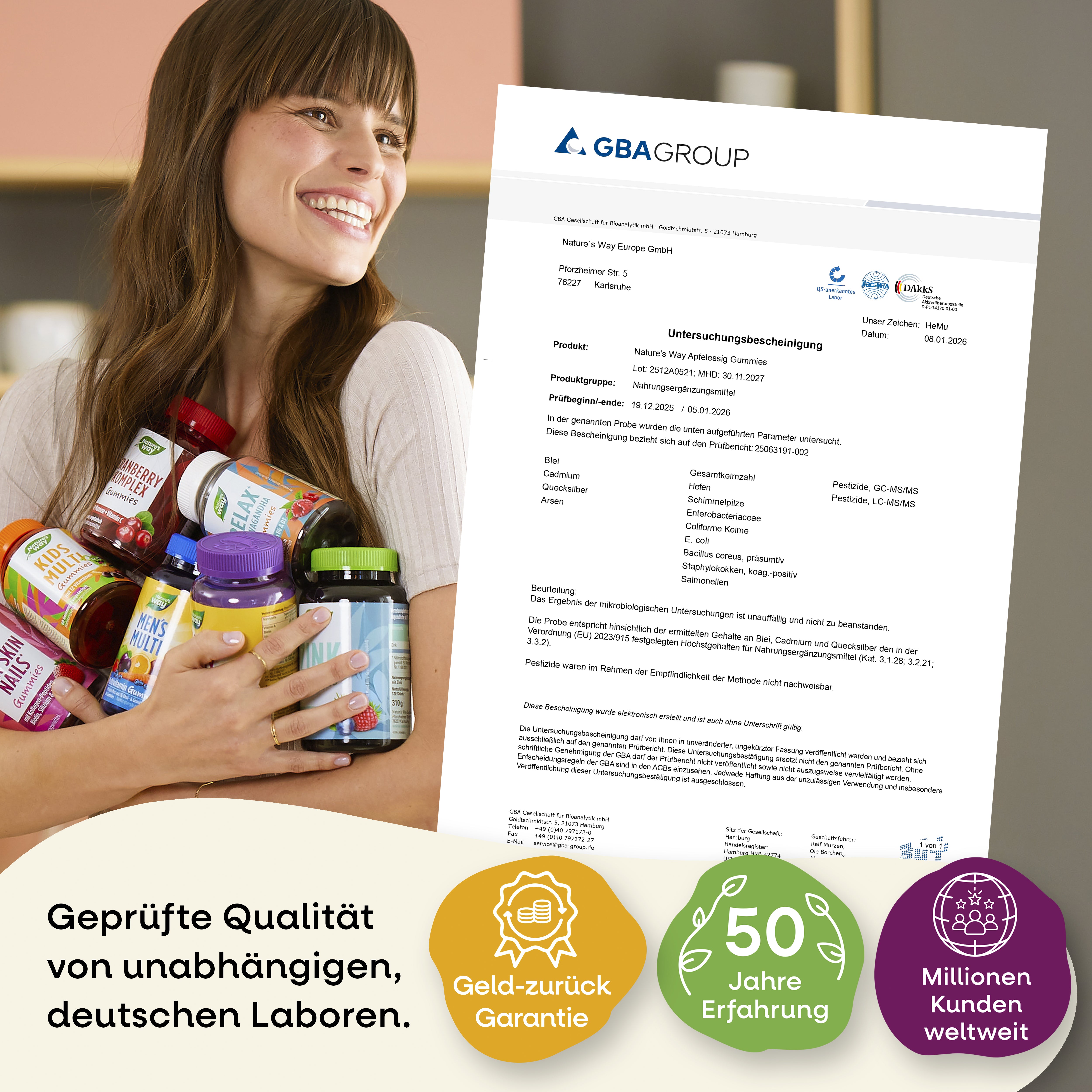 Apfelessig Gummies Nature's Way
