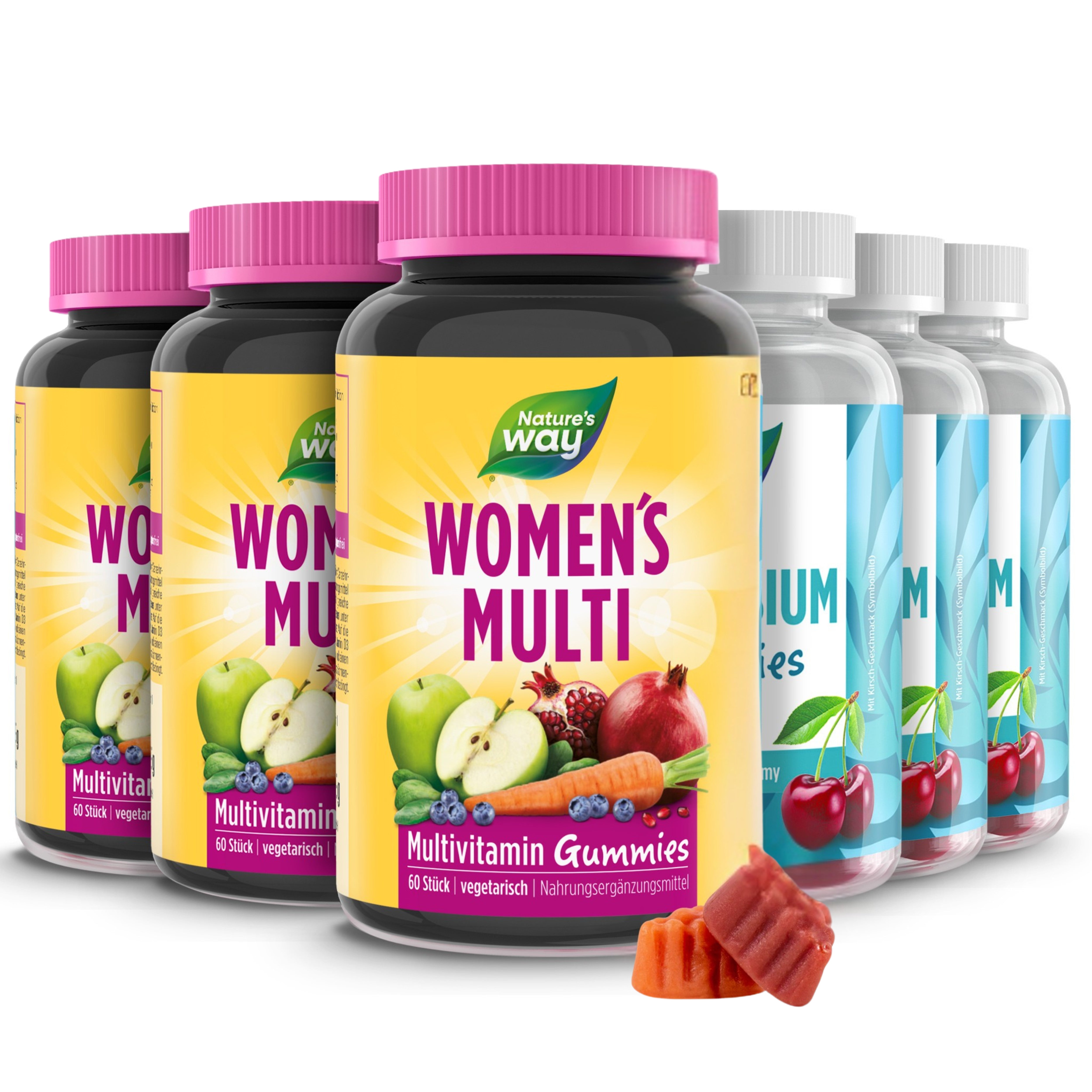 Vitamine für Frauen ab 50 I 16 Vitamine & Mineralstoffe I A-Z Multivitamin plus Magnesium I vegetarisch I 120 Stk