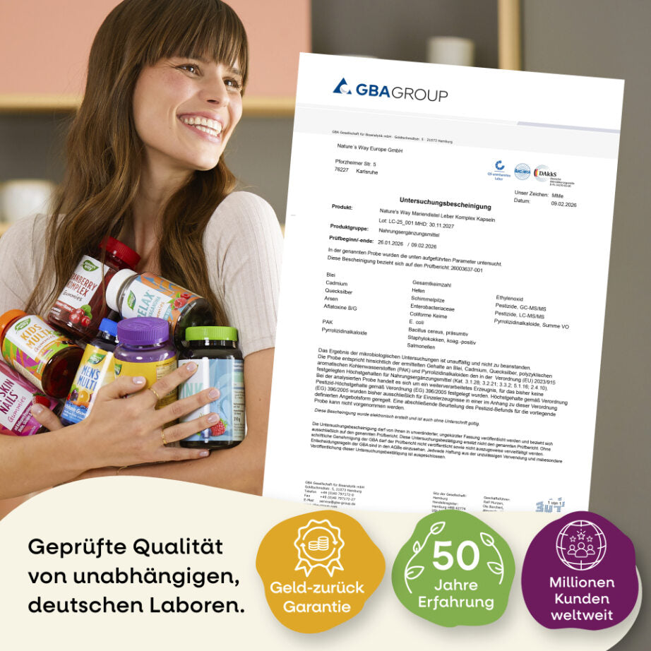 Mariendistel Leber Komplex Kapseln I 3in1 Komplex aus Mariendistel, Löwenzahn, Artischocke plus Cholin I vegan I 120 Stk