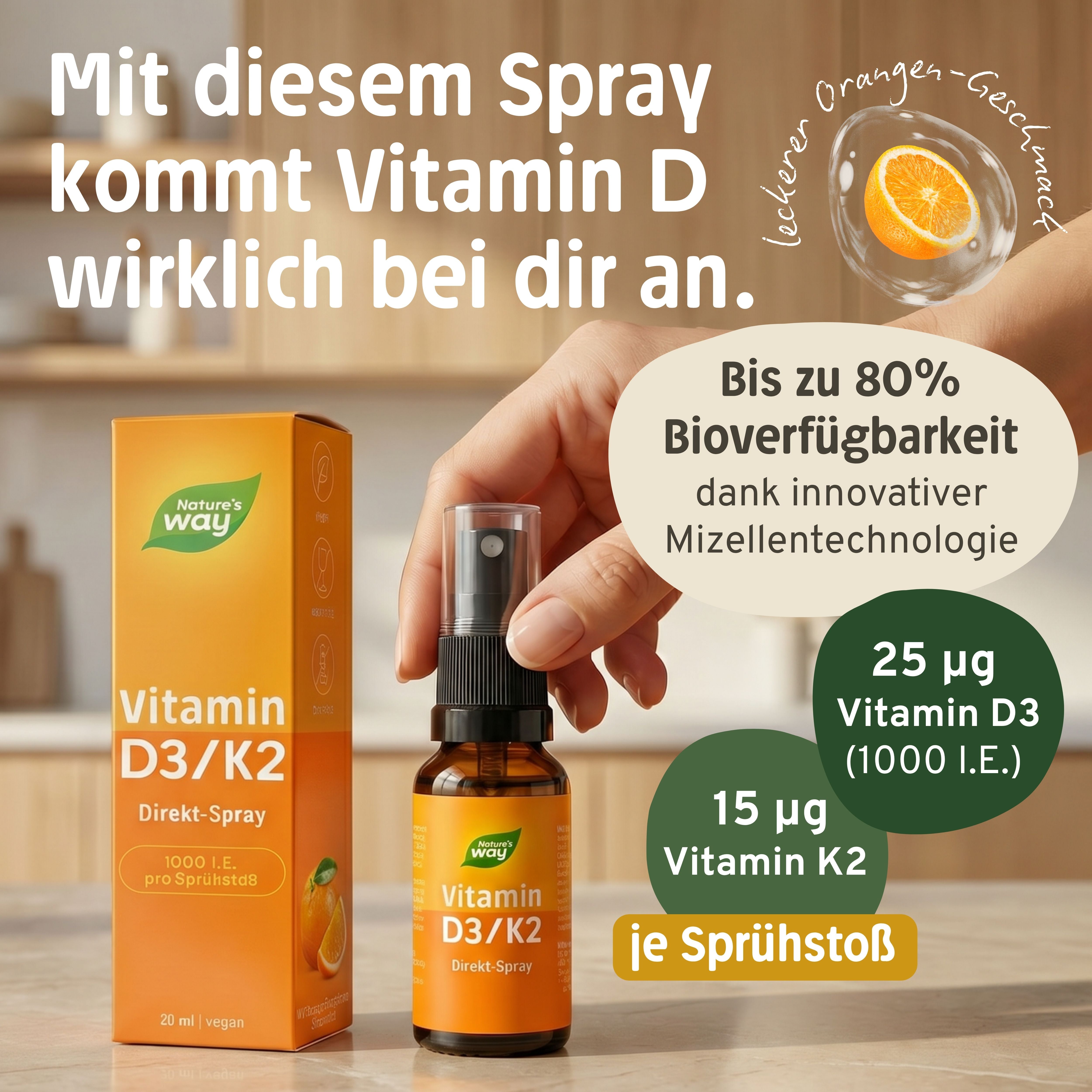 Vitamin D3 K2 Nature's Way
