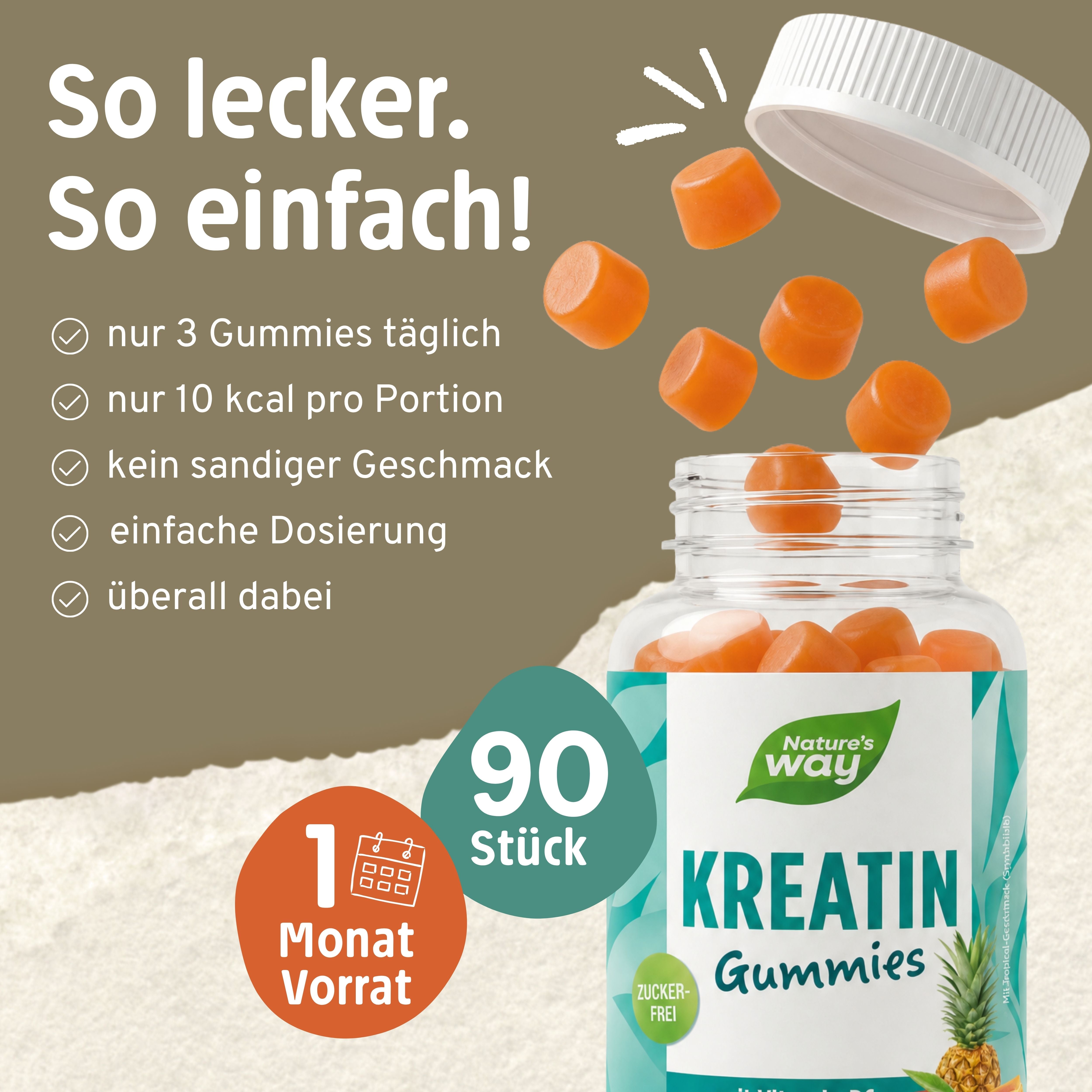 Kreatin Gummibärchen Nature's Way