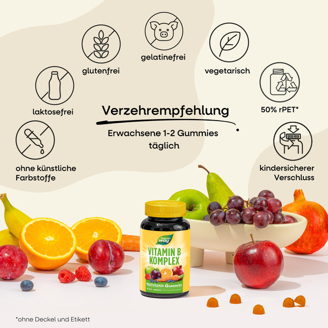 5. Bild von Vitamin B Komplex Multivitamin Gummies - 6 Dosen
