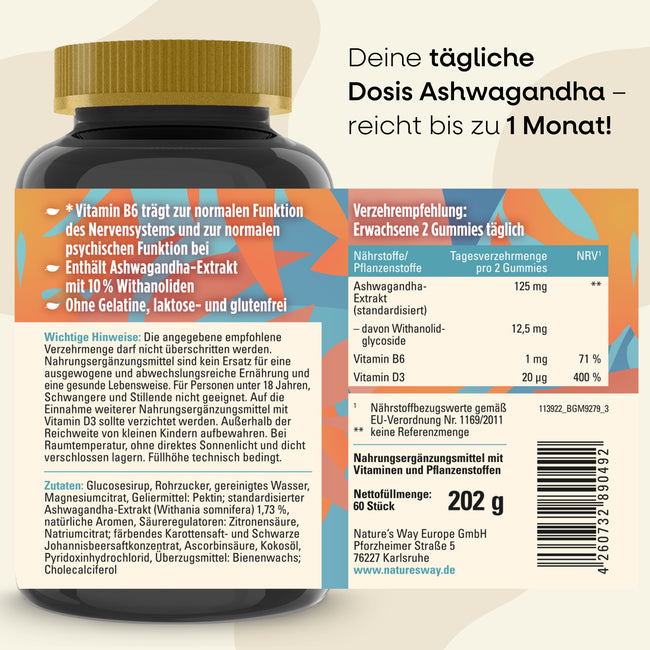 6. Bild von Relax Ashwagandha Gummies - 3 Dosen