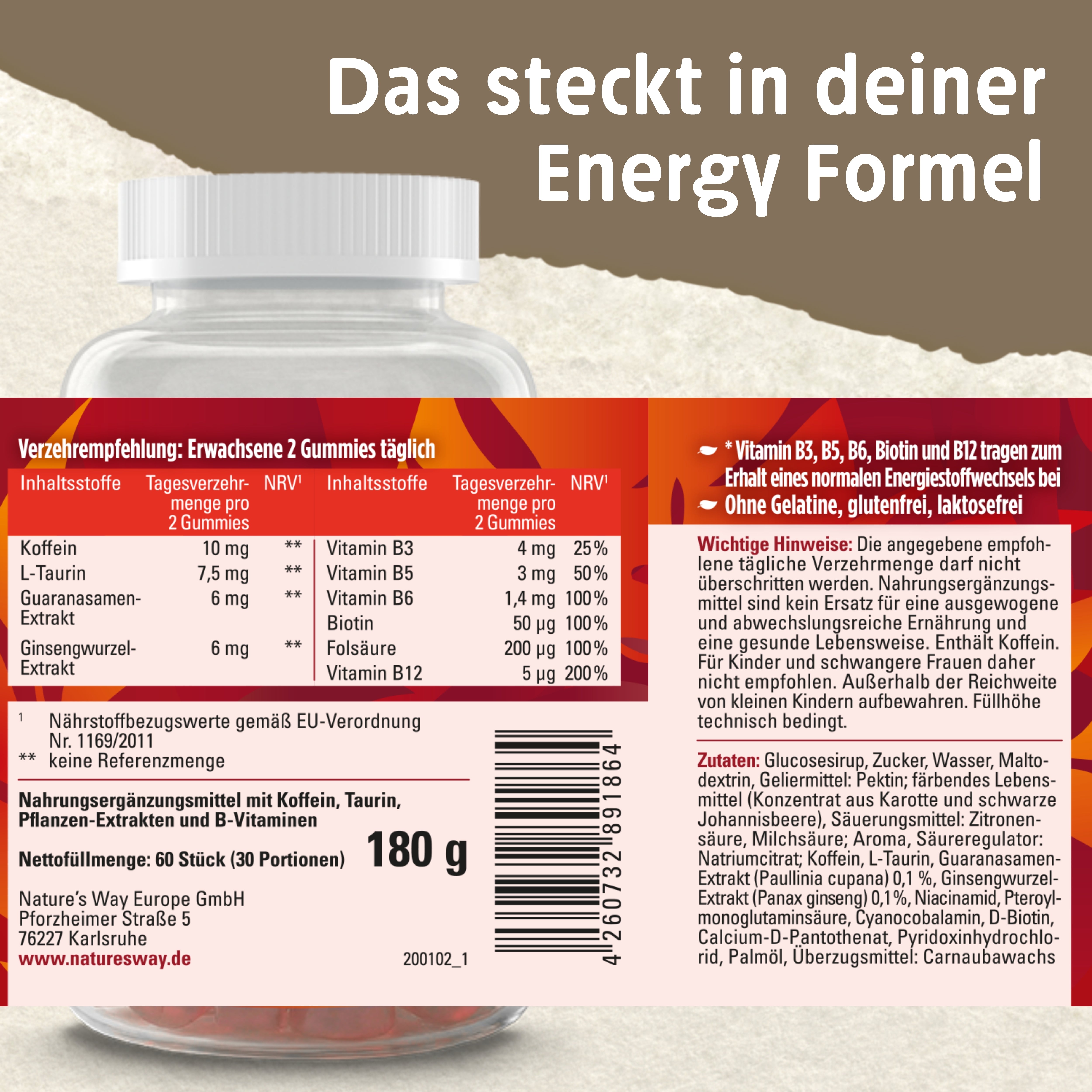 Energy Gummies Nature's Way