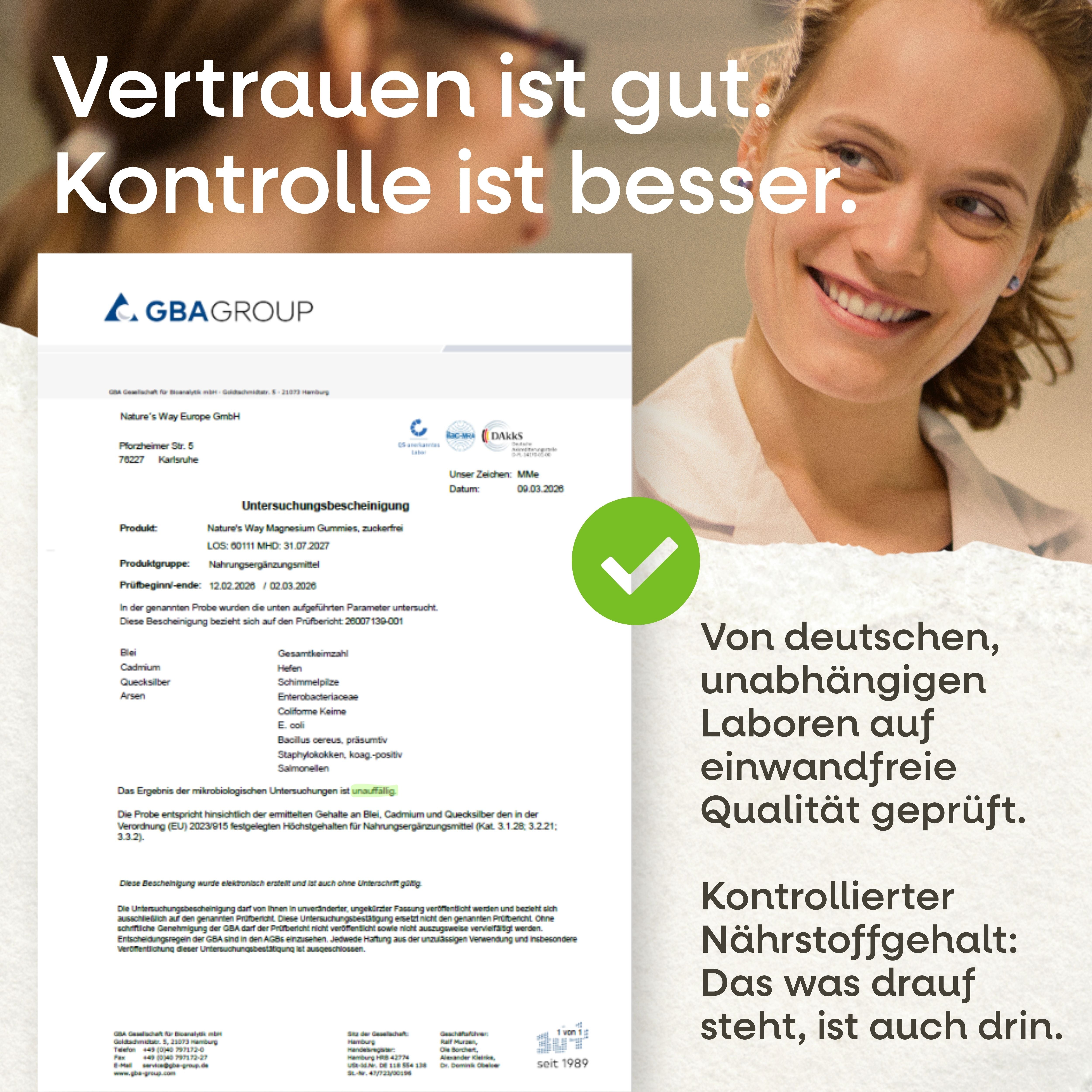 Magnesium Gummibärchen zuckerfrei Nature's Way