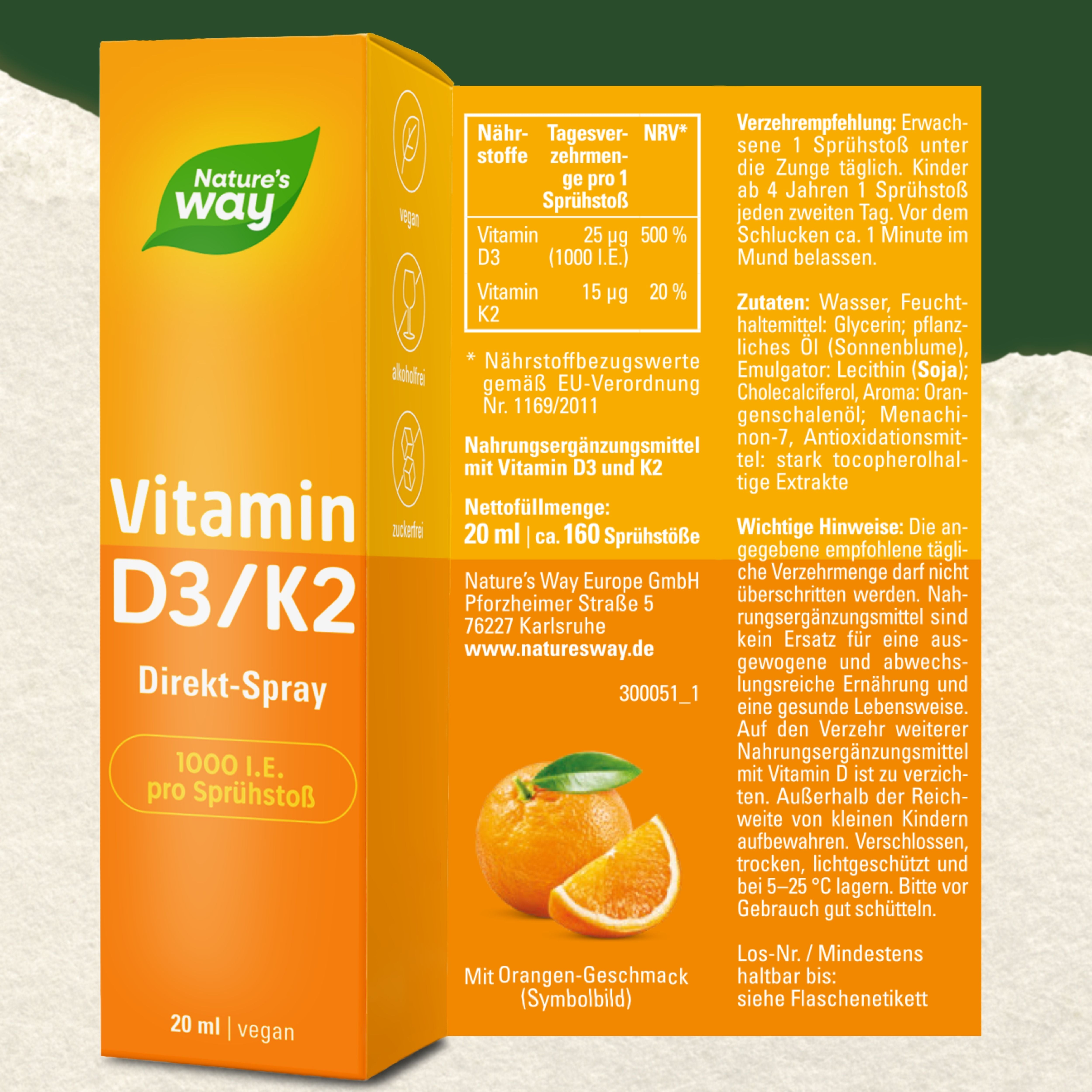 Vitamin D3 K2 Nature's Way